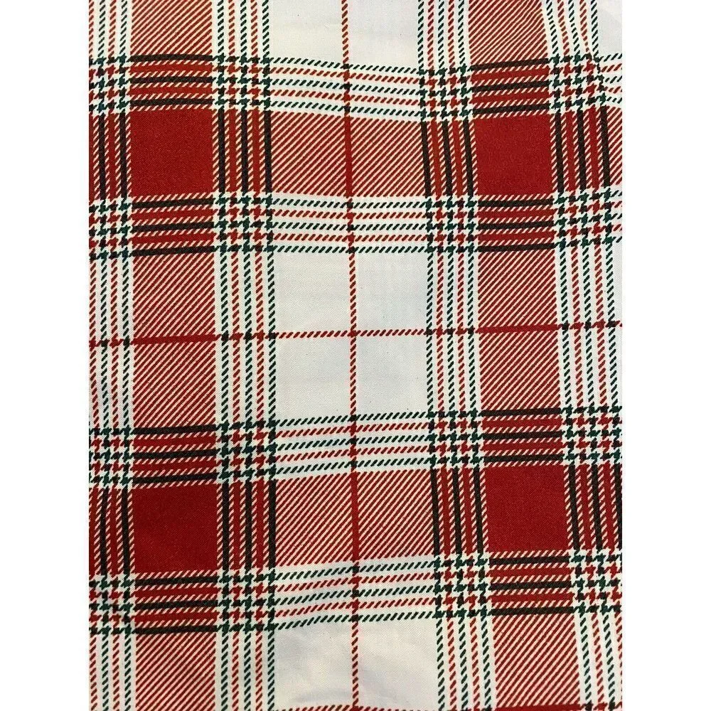 Simple Holiday Plaid Bed Flat Top Sheet